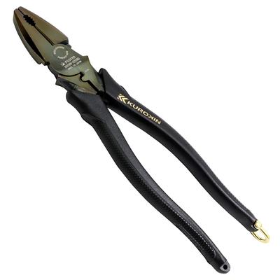 Эксцентриковые плоскогубцы Fujiya Power Pliers длиной 225 мм. Легкая резка с помощью эксцентриковых рычагов. (Черное золото, скоба) 3000Н-225БГ