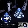 2Pcs LED Car Door Welcome Light HD Laser Projector Lamp For Peugeot 206 307 308 207 3008 208 407 508 2008 5008 301 406 408 607 j6
