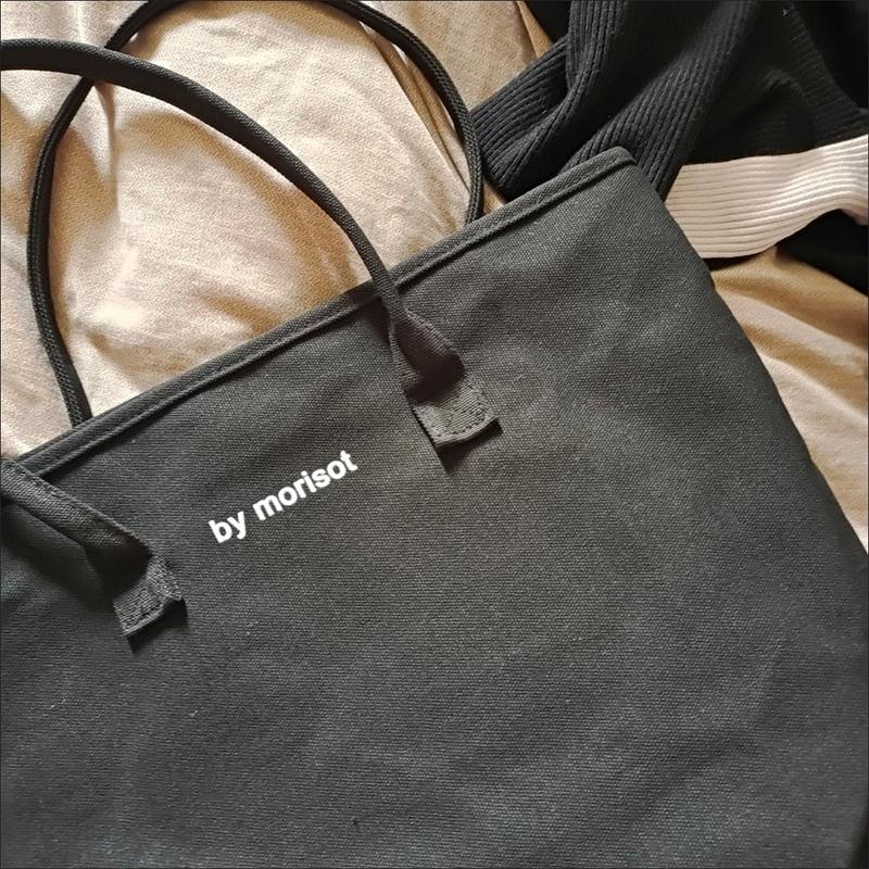 Black and White Thin Women Large Capacity Canvas Bags Travel Casual Daily Shoulder Tote Shopper Handbag Simple Hobo Bags