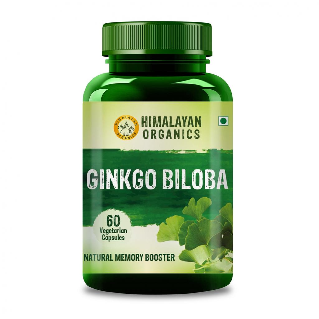 Гинкго Билоба (60 кап, 500 мг), Ginkgo Biloba, Himalayan Organics