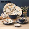 Dishes Soup Plates Tableware Individual Plum Blossom Plates Salad Bowls Soup Spoons Fish Plates Japanese Style