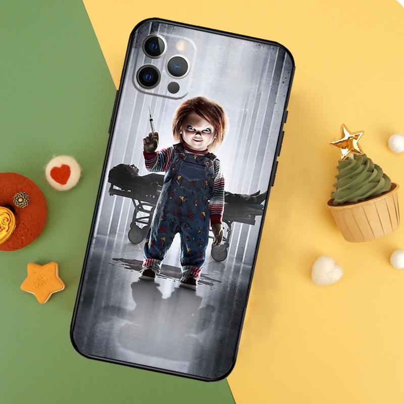 Чехол для телефона с куклой Чаки из фильма ужасов Для iPhone 17 Pro Max 17Air 16E 15 14 13 12 11 16 Pro Max Mini Ударопрочный Чехол
