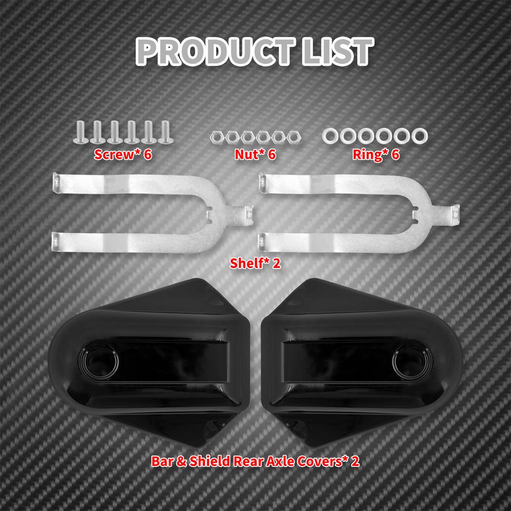 Motorcycle Bar Shield Caps Rear Axle Covers Wheel Swingarm Bolts For Harley Softail Slim FLSTN FLSTC Heritage CVO Deluxe 08-2017