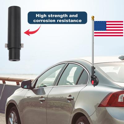 Быстрое крепление флага. Держатель флагштока на присоске. Прочная конструкция. Универсальный дизайн. Простая установка. Патриотическая подставка для флага для автофургонов.