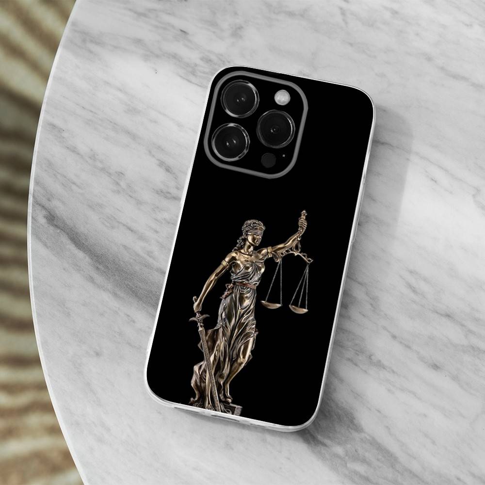 Law Lawyer Judge Justice Phone Case For iPhone 16,15,14,13,12,11 Pro,Max,Plus,X,XS,XR,SE,Mini Transparent Soft Cover
