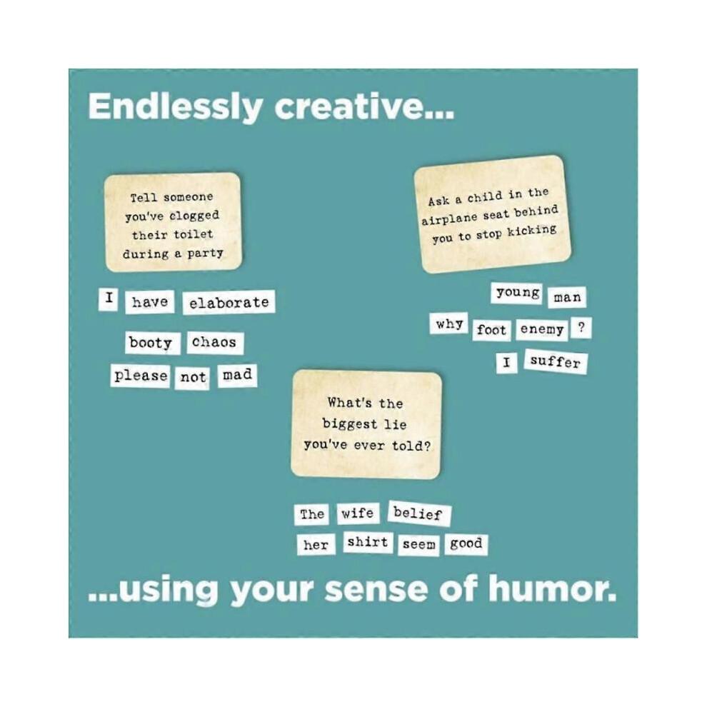 Ransom Notes - The Ridiculous Word Magnet Party Game, 3+ Players
