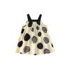 Girl Summer Dress With Cotton Fabric And Dot Pattern For Ages 3 To 8