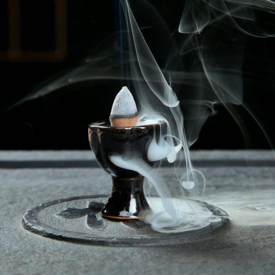 Delicate Incense Burner Surface Censer Nice-looking Ceramic Decorative Smooth Burner for Home