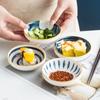 Kitchen Ceramic Dish Assorted Seasoning Mini Plate Dipping Sauce Vinegar Bowl Japanese Creative Tableware Home Dish Dinner Plate