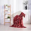 Flannel Sofa Blanket Elk Snowflake Washable Cosy Snuggle Blanket Soft Winter Warm Christmas Throw Blanket For Bed Sofa Office
