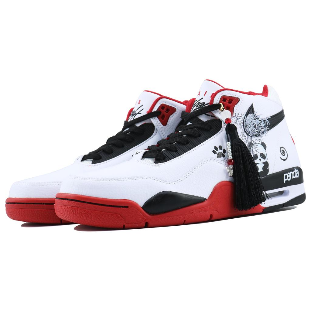 Nike Flight Legacy Высокие винтажные баскетбольные кроссовки Унисекс Красный Белый Черный BQ4212-100(Team168-)