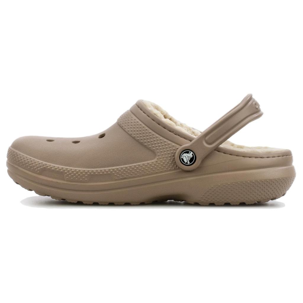 Crocs Classic Lined Comfortable Versatile Beach Sandals Men Sandals Light-Brown 203591-2YB