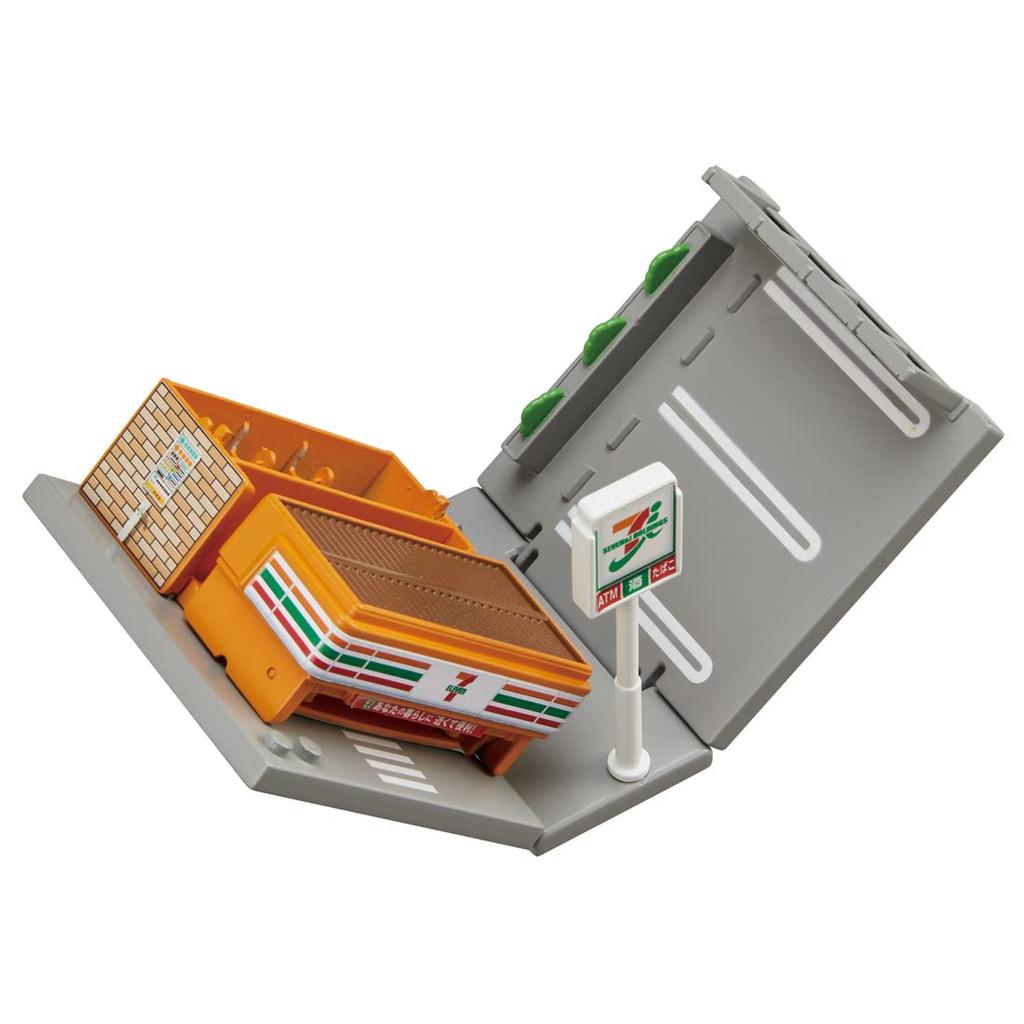 TAKARA TOMY "Tomica Tomica Town 7-Eleven (with Tomica)" Miniature Car Toy, Meets Toy Safety Standards