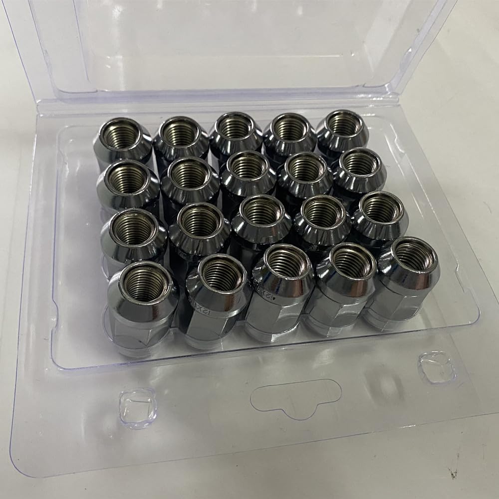 1/2-20 Lug Nuts for Jeep Wrangler 1987-2018 Wrangler JK 2002-2012 Liberty 1993-2010 Grand Cherokee 1996-2014 Ford Mustang Nut