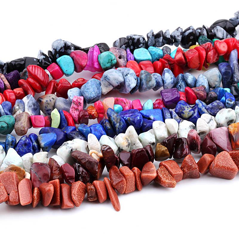 Natural 5mm Pink Crystal Chalcedony Gravel Beads for DIY Jewelry Making