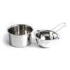 2Pcs Stainless Steel Wax Melting Pot Multi Size Candle Soap Making Set Long Handle Anti Scalding Household Tool