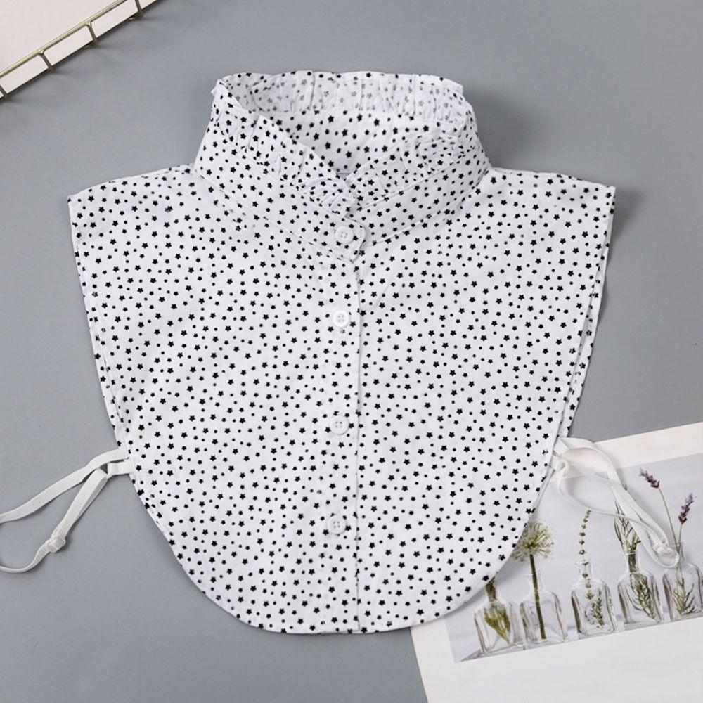 1pc Sexy Lace Fake Collar Shirt Shawl Flower Crochet Neckline Collars Women Detachable Collar Half Shirt Faux Collar Lace Fabric