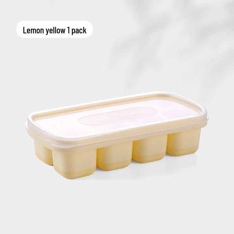 TPE Jelly Yogurt Ice Cube Tray - Food Grade Ice Mold Container for Refrigerator