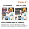 Shuttle Art acrylic paint 54 piece set 30 color paint set wooden easel canvas board brush palette brush washing bucket quick drying Water resistant