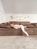 Small Toffee Corduroy Sofa Cushion