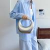 Роскошный вечерний клатч-кошелек для женщин Круглая ручка Искусственная кожа Свадебная вечеринка Наручный мешок