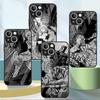Chainsaw Man Cool Glass Case For Apple iPhone 14 13 Pro 11 12 7 8 Plus SE 2022 XR X XS Max 6 6S Tempered Phone Cover