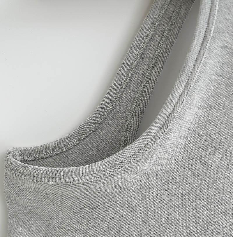 Women Scuplted  Solid Color Square Neck Tank Top