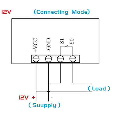 DC 12V 20A цифровой дисплей реле задержки времени циклический модуль 0-999H