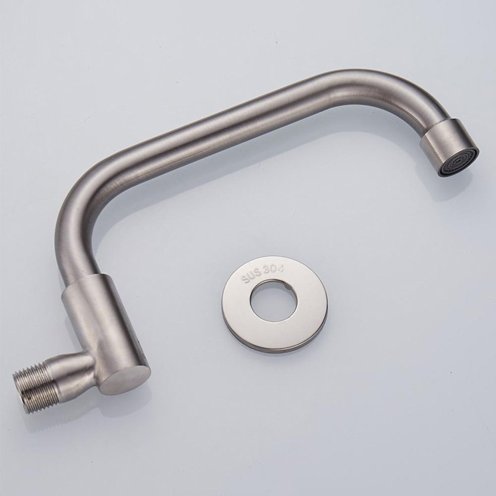 Wall Mounted Kitchen Faucet Stove Dedicated Swing Tap Water Purifier Single Lever Hole Tap Stainless Steel Bathroom Faucet