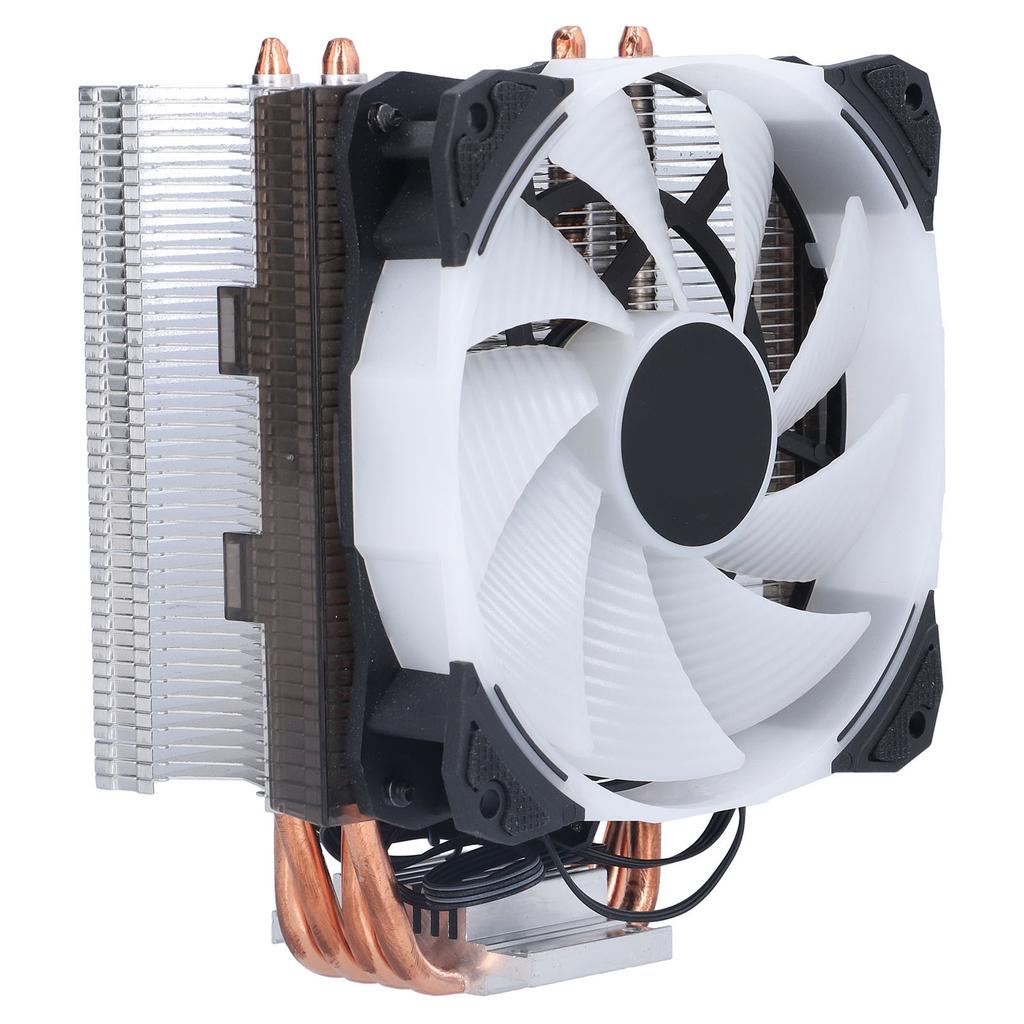 Кулер для процессора Pure Copper 4 Heat Pipe Бесшумные компьютерные вентиляторы для охлаждения процессора для Intel и AMD
