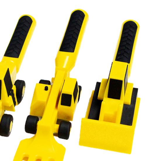 1 комплект столовых приборов, противоскользящая ручка, многоцелевая полипропиленовая форма бульдозера, пищевые материалы, обеденная ложка, детская ложка