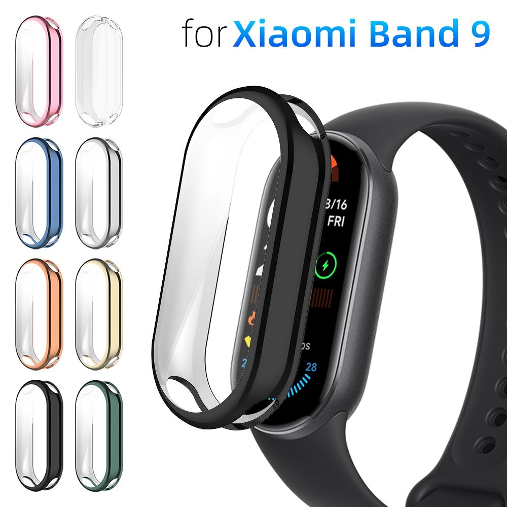 Чехол для Xiaomi Mi Band 9 Чехол-защита экрана Мягкий ТПУ Всесторонняя защитная накладка Аксессуары для MiBand 9 Корпус