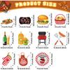 Ireer 52 Pcs Summer Picnic Party Hanging Decor Picnic Birthday Hanging Swirl BBQ Decoration Swirls for Barbecue Decor for Birthday Carnival Summer
