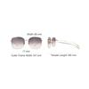Gucci Oversized Gradient Sunglasses Gold Women Eyewear GG1030SK003