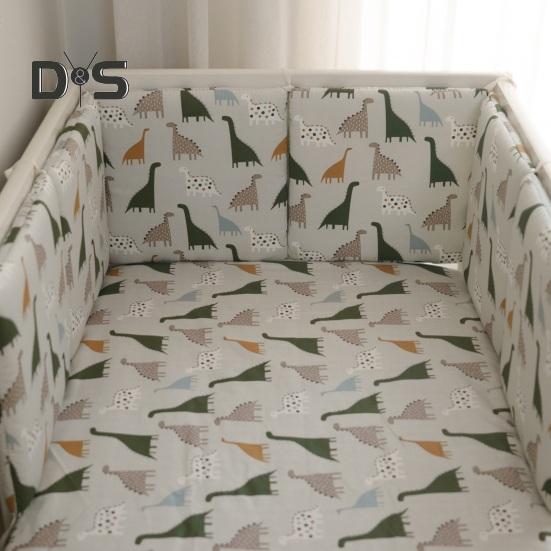 6 шт. подкладок для детской кроватки для прорезывания зубов 11,8” x 11,8”, защита от столкновений, защитный бампер для детской кроватки, защита бортиков детской кроватки