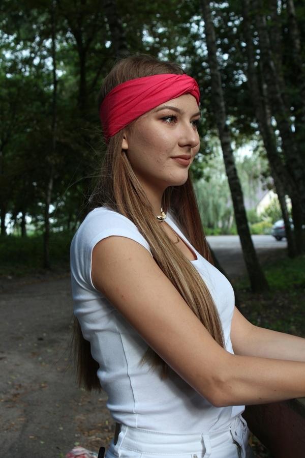 Stylish Women' Headband 247 Made of Bamboo - Shaped for Spring/Summer