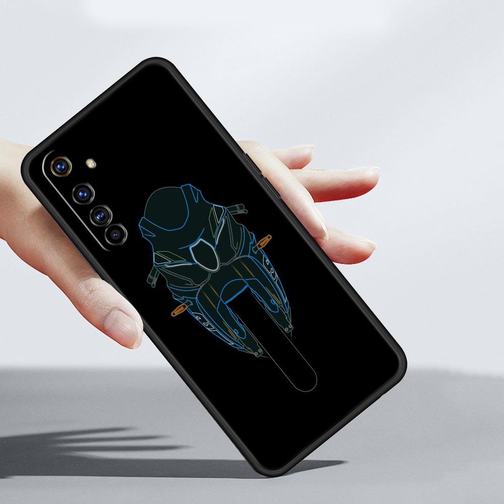 Moto Cross motorcycle sports Phone Case For Realme 10 9 8 5G 7 6 GT2 Pro Plus 9i 8i C21 C11 C25 C35 GT Neo 2 3 3T Black Cover