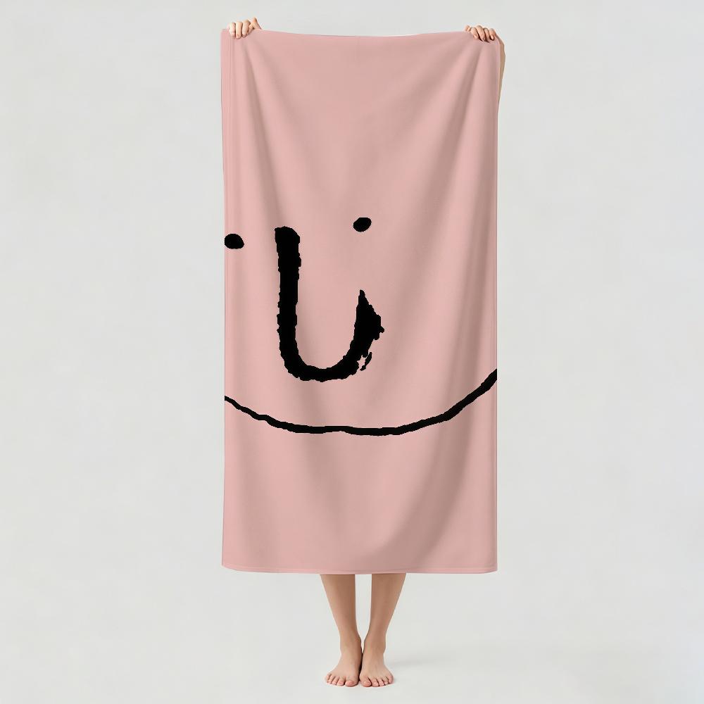 Модный принт J-Jean J-Jullien Полотенце для сушки Полотенце для ванны Подходит для легкого плавания Кемпинга Йоги Пляжа Наружное