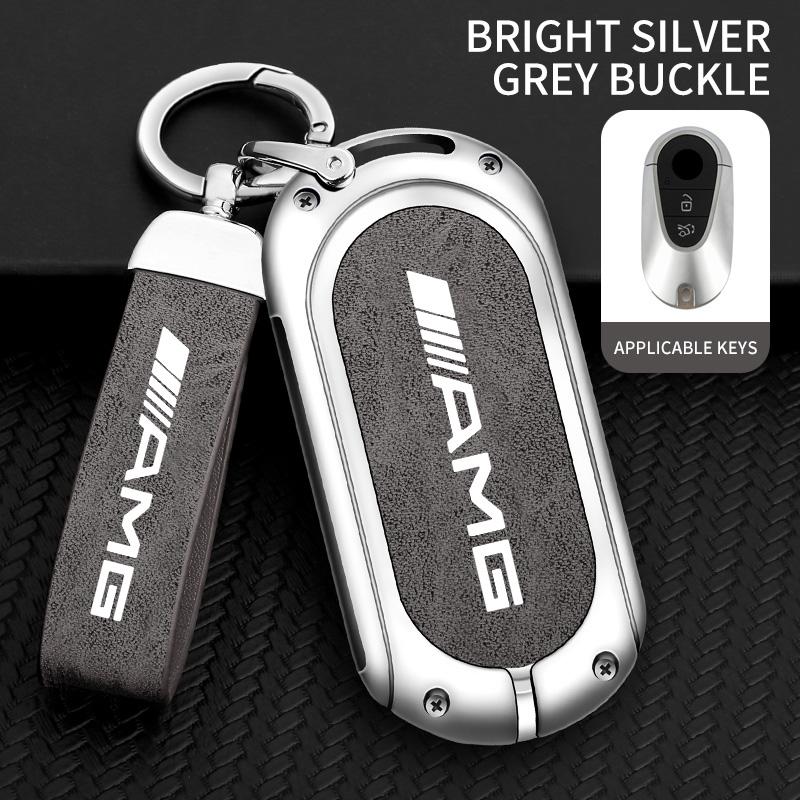 CEV5 Zinc Alloy Leather Car Remote Key Case Cover Bag Accessory For Mercedes Benz W212 W213 W205 W177 W247 W176 CLS CLA CLK CLG GLS