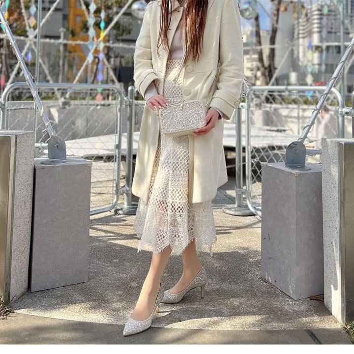 Made in 103163100012 [Diana] Pumps, Japan, Gold, 24.0cm,