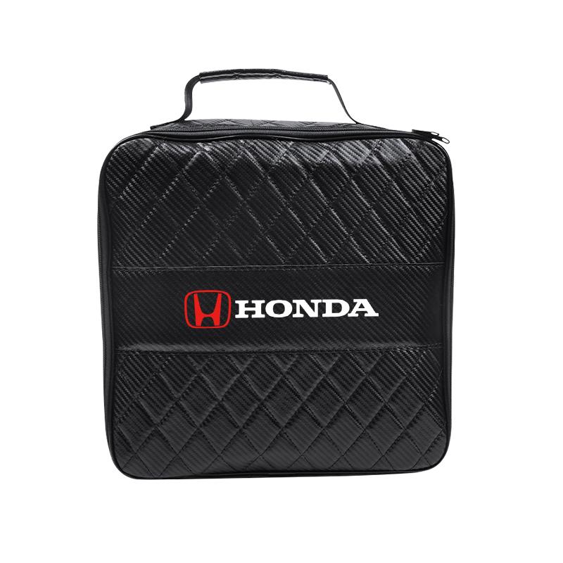 NBS4 Car Accessories Leather Storage Bag High-capacity Auto Trunk Handbag For Honda Accord Civic Fit Jazz CRV CRZ CRX HRV Pilot City