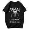 Мужская футболка Adam The Woo RIP Винтажная Уникальная Y2K Графическая Аниме Унисекс Одежда Футболки