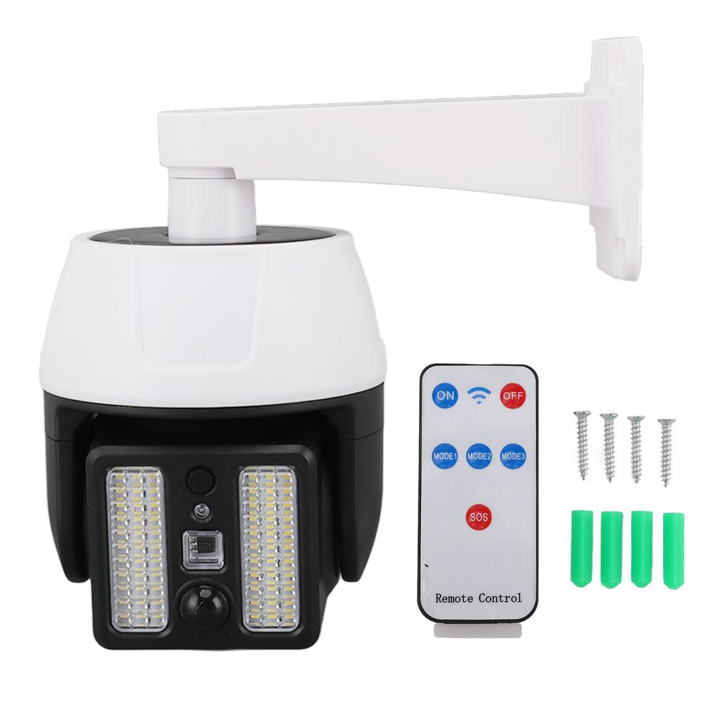 Поддельная камера видеонаблюдения на солнечных батареях с мигающим красным светодиодом. Имитация камеры видеонаблюдения с