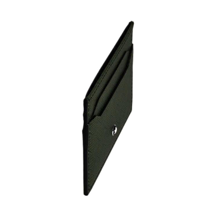 Montblanc Style 3.0 Iconic Hexagonal White Star Logo Leather Card Holder Men Card Holder Khaki-Green MB220282