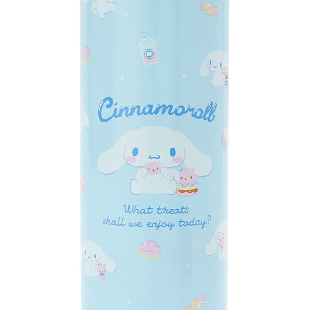 Sanrio Бутылка для воды 460 мл для питья, легкая, из нержавеющей стали, Cinnamoroll Cinnamoroll 814059, детская, теплая/холодная