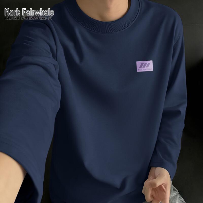 Mark Fairwhale Men's Cotton Long-Sleeve Casual T-Shirt