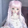BJD/SD 1/6 Кукла Аксессуары Светло-золотистый Длинный Вьющийся Парик с Челкой Короткий Завиток Кукольный Парик