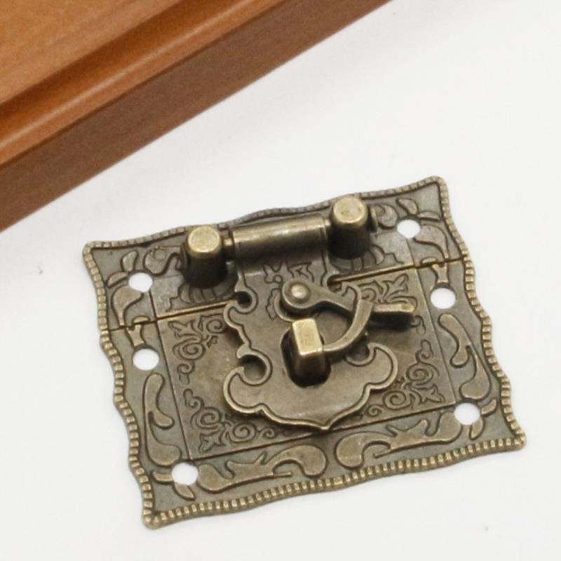 Винтажная коробка с защелкой, застежкой, винтом, чемоданом, шкафом, антикварный бронзовый футляр для ювелирных изделий