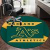 Athletics Oakland Emblem Round Rug for Livingroom,Bedroom, Palyroom, Chair Rug, Area rug, Circle Carpet, Large Size Fan Christmas gift