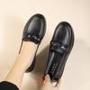 New Spring and Autumn Mother Shoes Single Shoes Leather Soft Sole Comfortable Middle-aged Leather Shoes Middle-aged and Elderly Women's Shoes Elderly